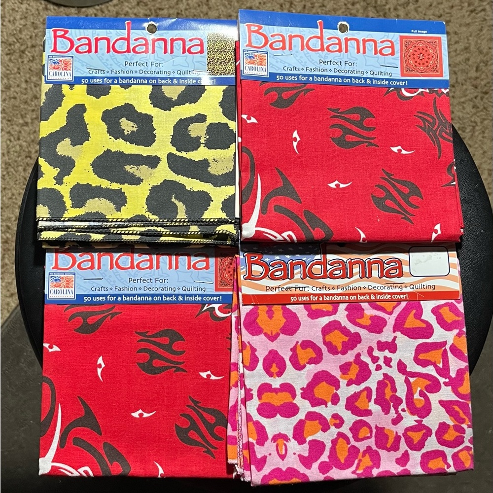 Colorful Bandanna Set with Animal and Tribal prints